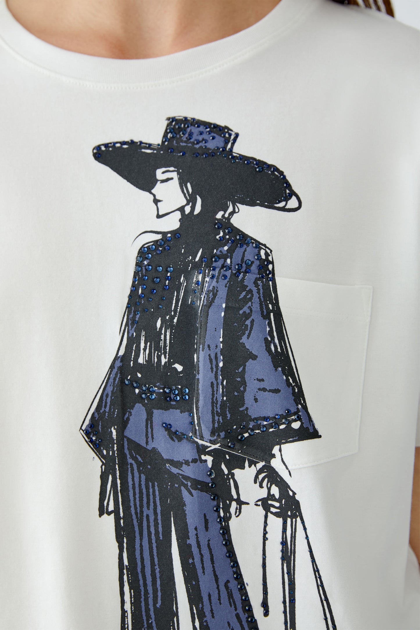 Oui Cloud Dancer Rodeo Girl T-Shirt
