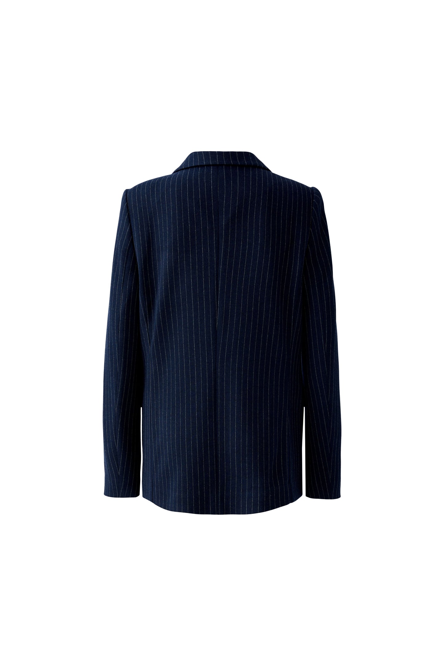 Oui Dark Blue/Camel Pinstripe Blazer