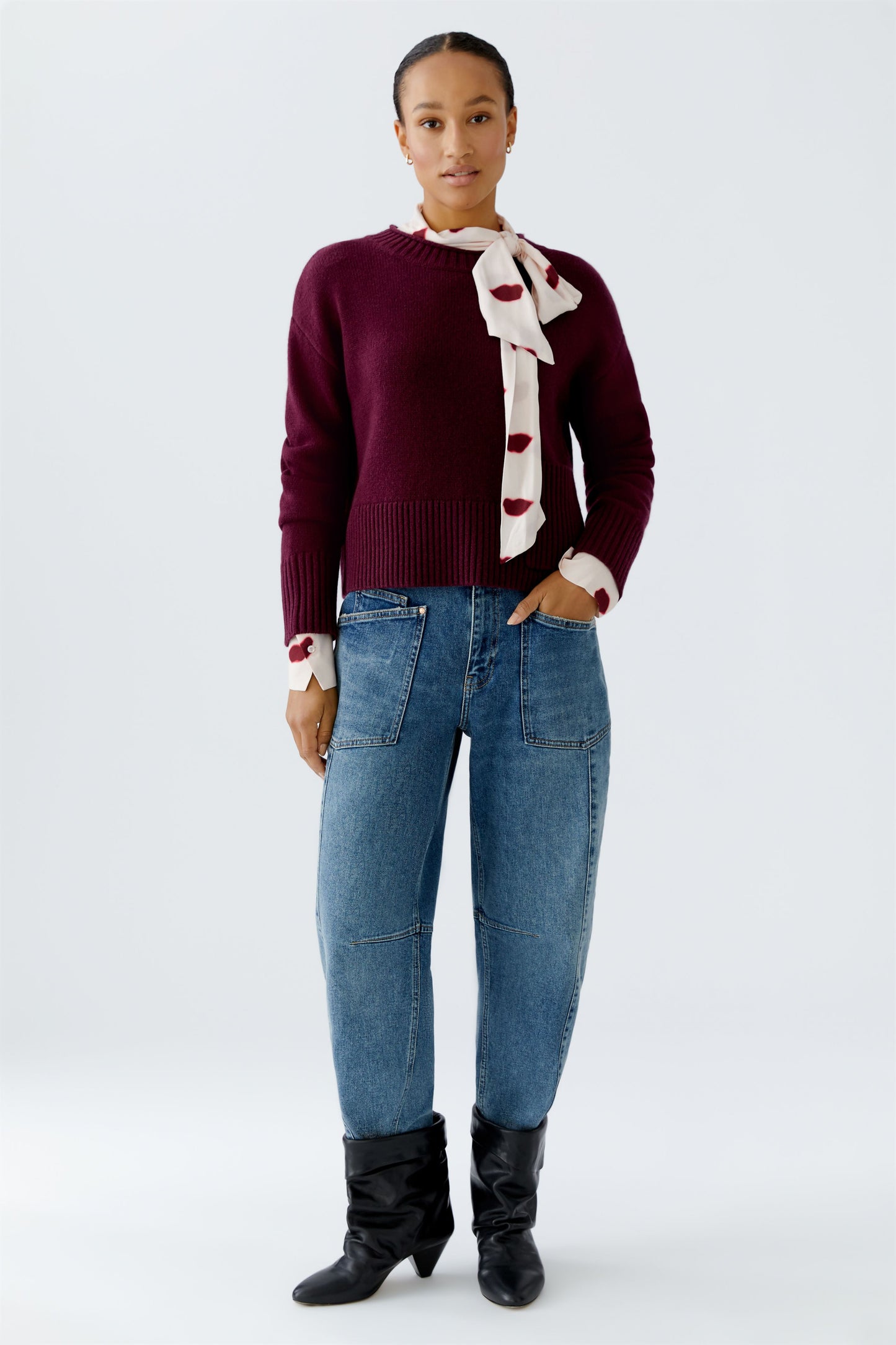 Oui Bramble Berry Patch Pocket Jumper