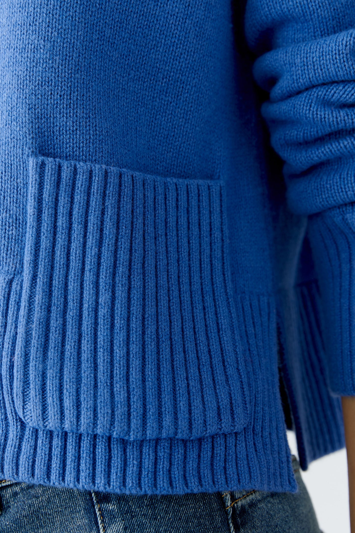 Oui Blue Pocket Jumper