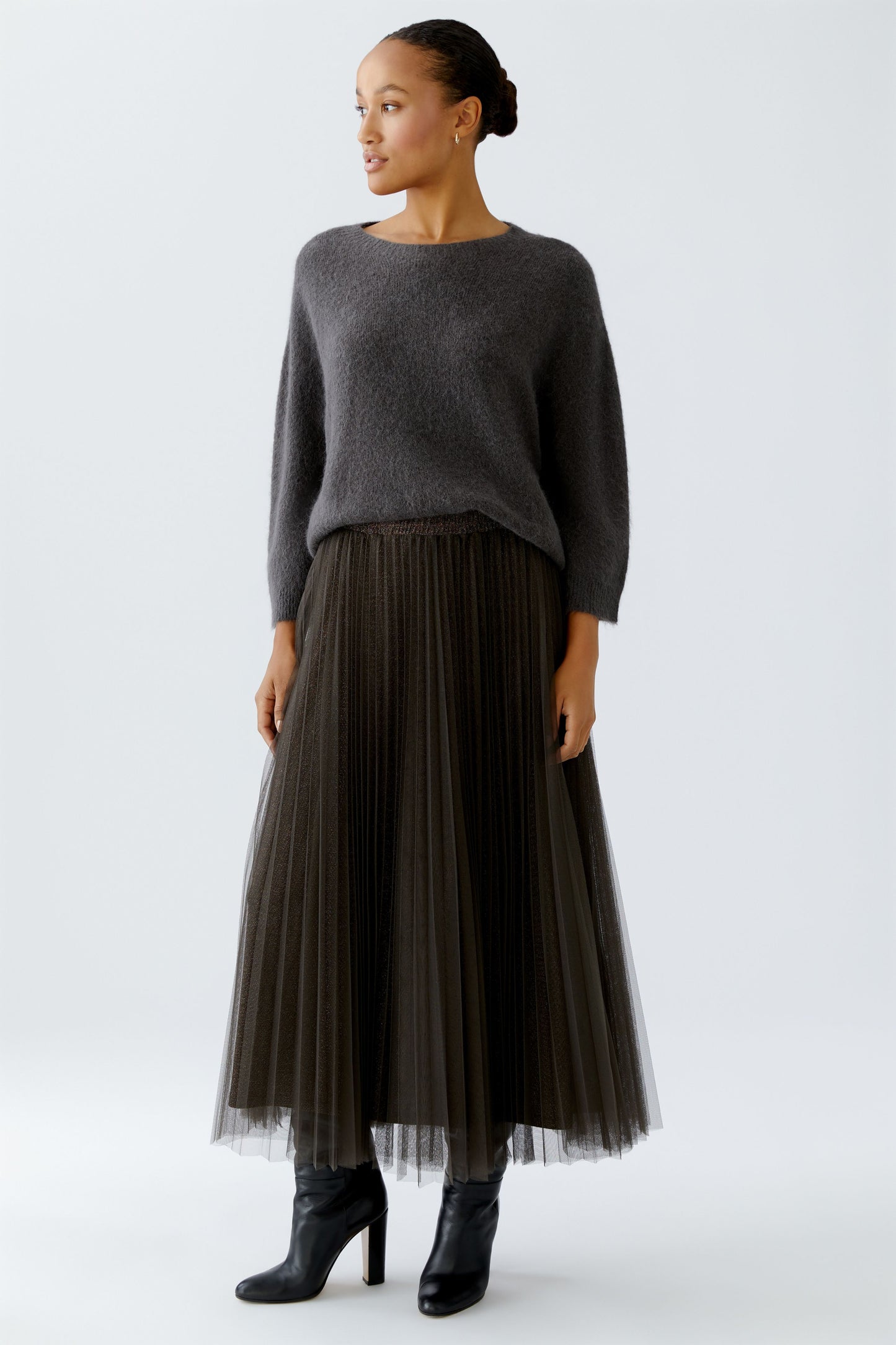 Oui Espresso Oversized Jumper