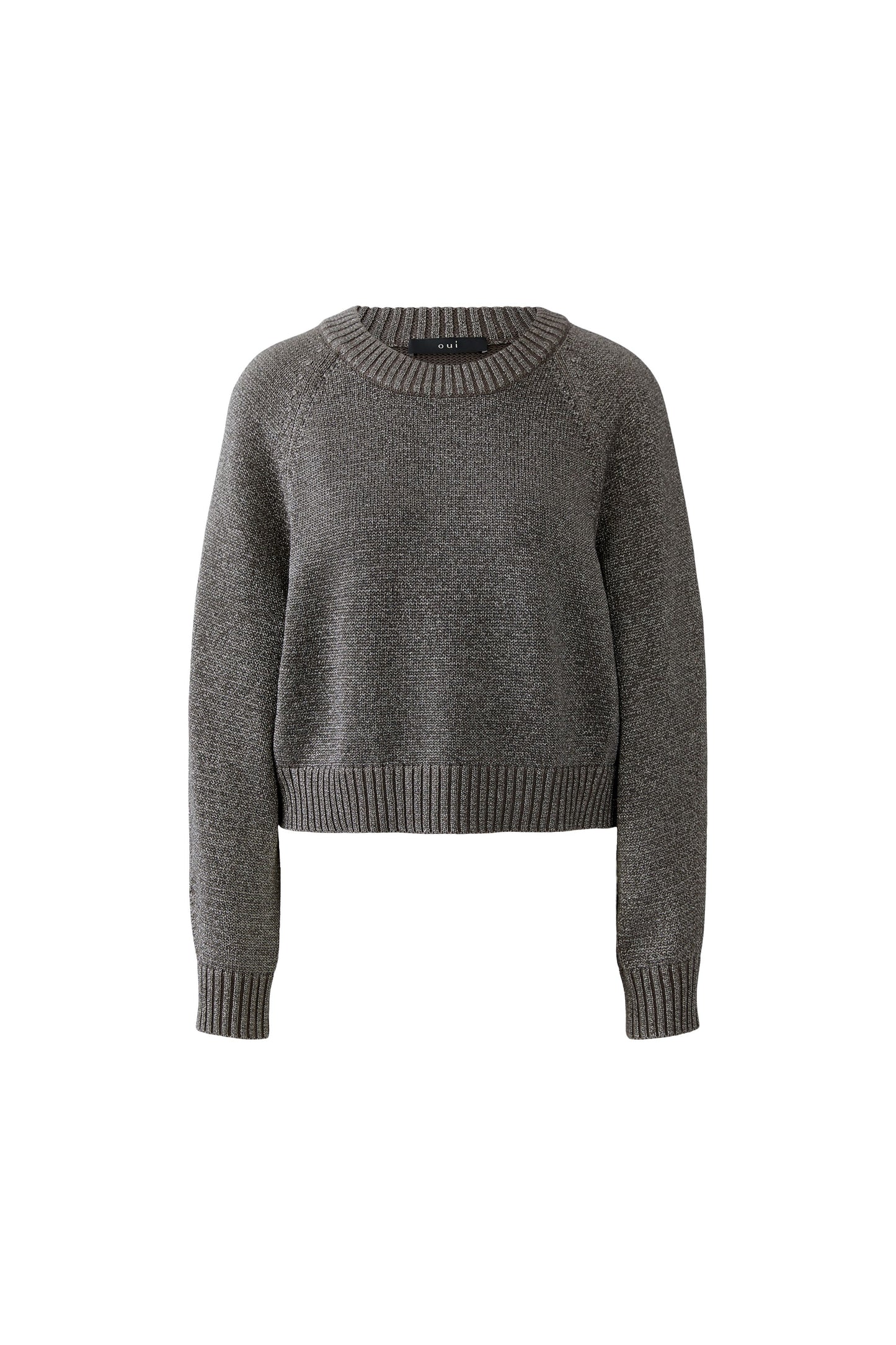 Oui Taupe Sparkle Jumper