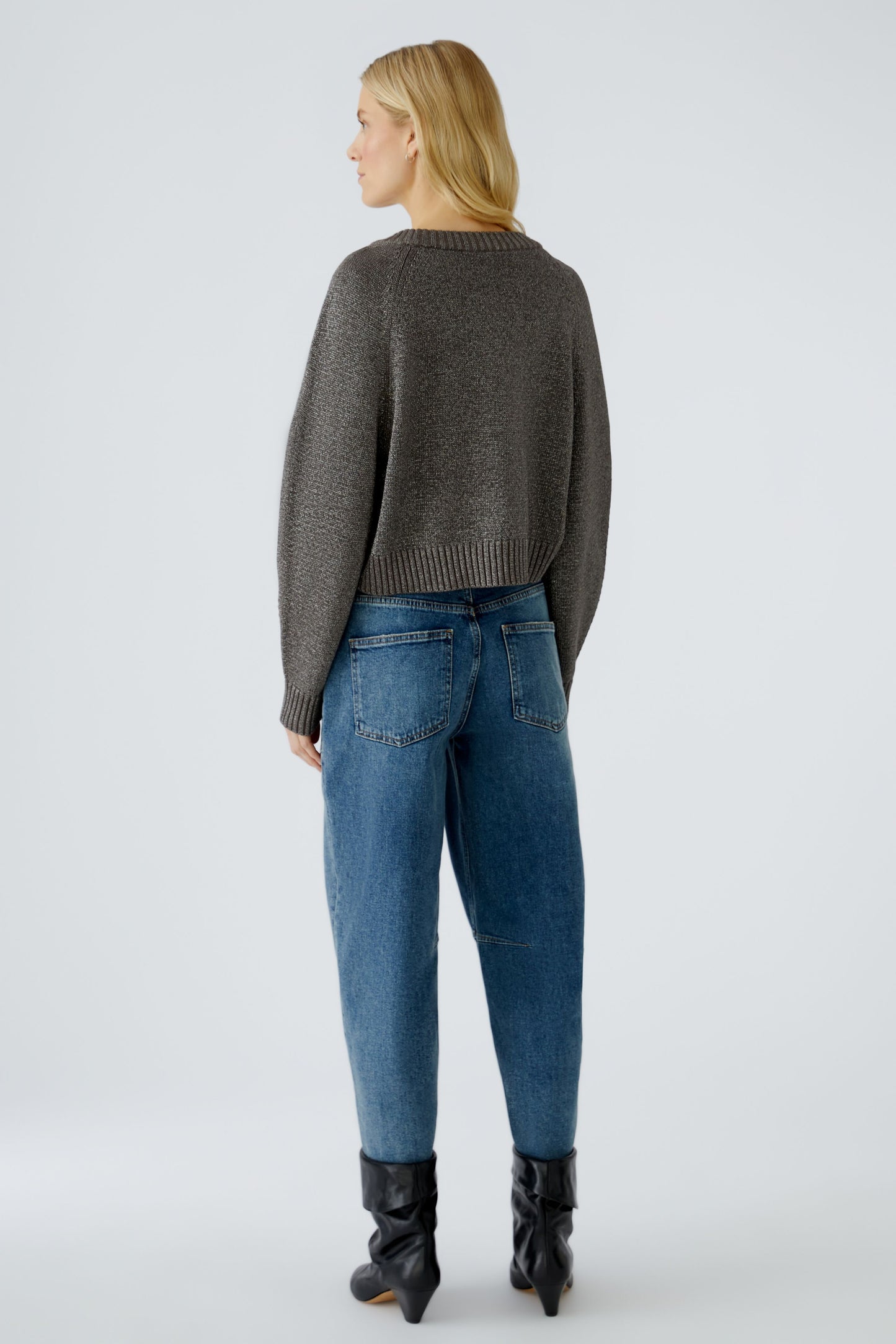 Oui Taupe Sparkle Jumper