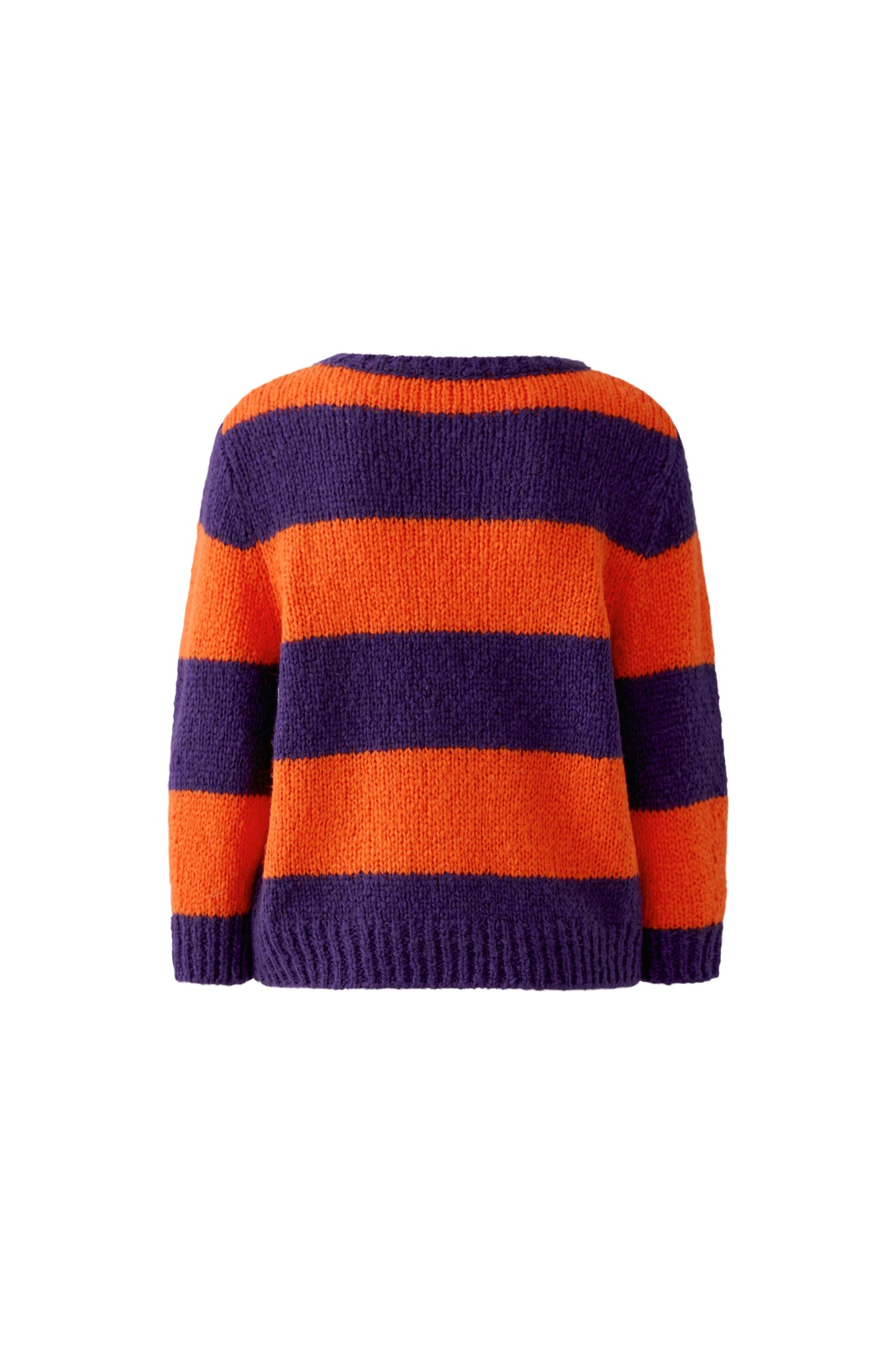 Oui ESMY Dark Violet/Orange Stripe Jumper