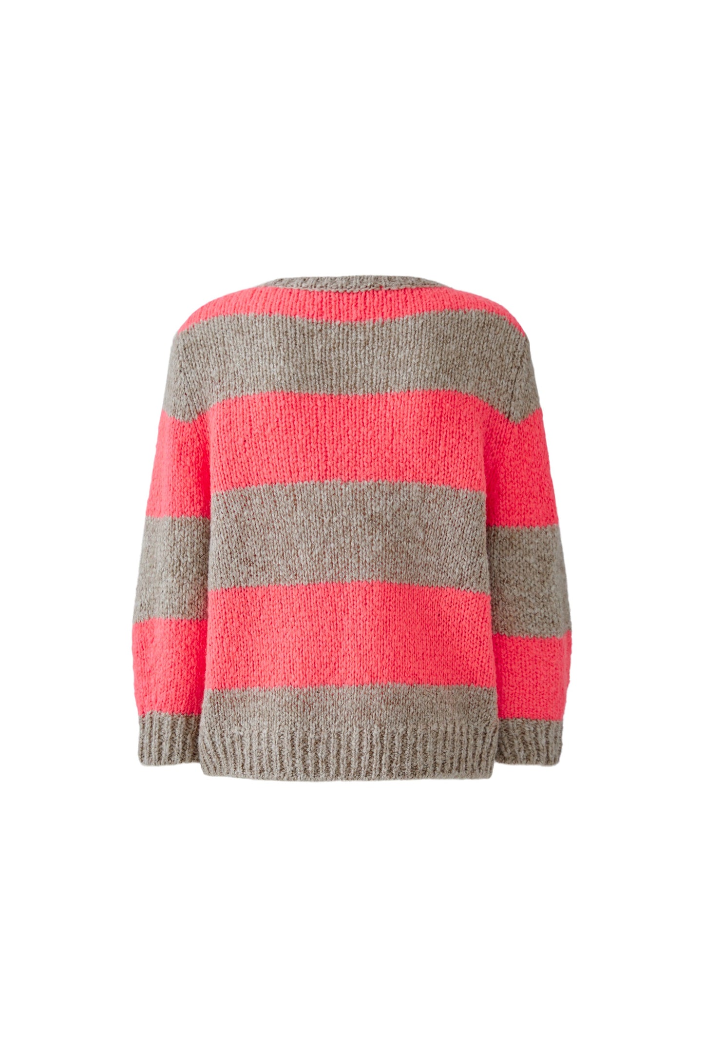Oui Lt Brown/Rose Neon Stripe Esmy Jumper