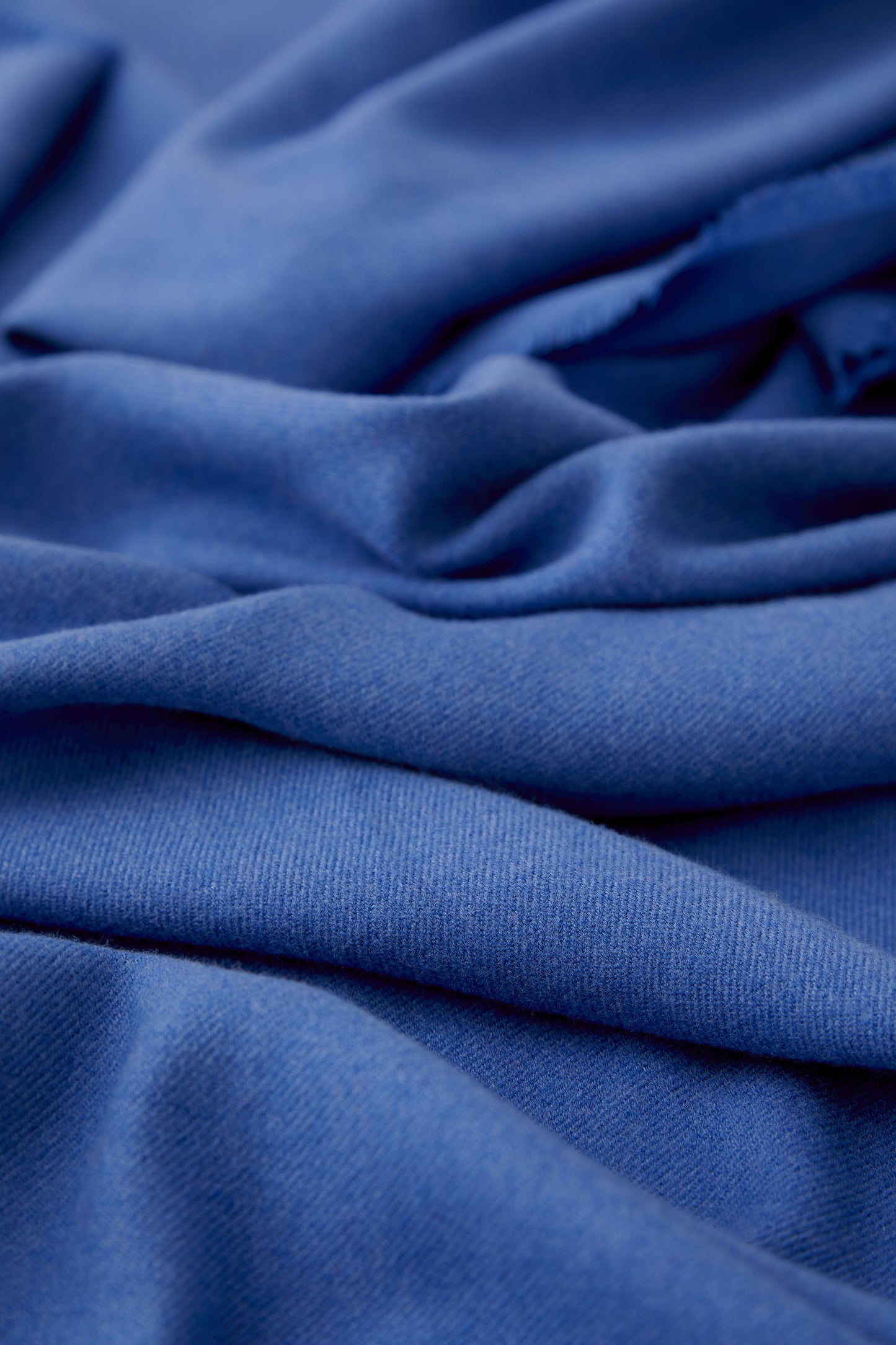 Oui Blue Fringe Edge Scarf