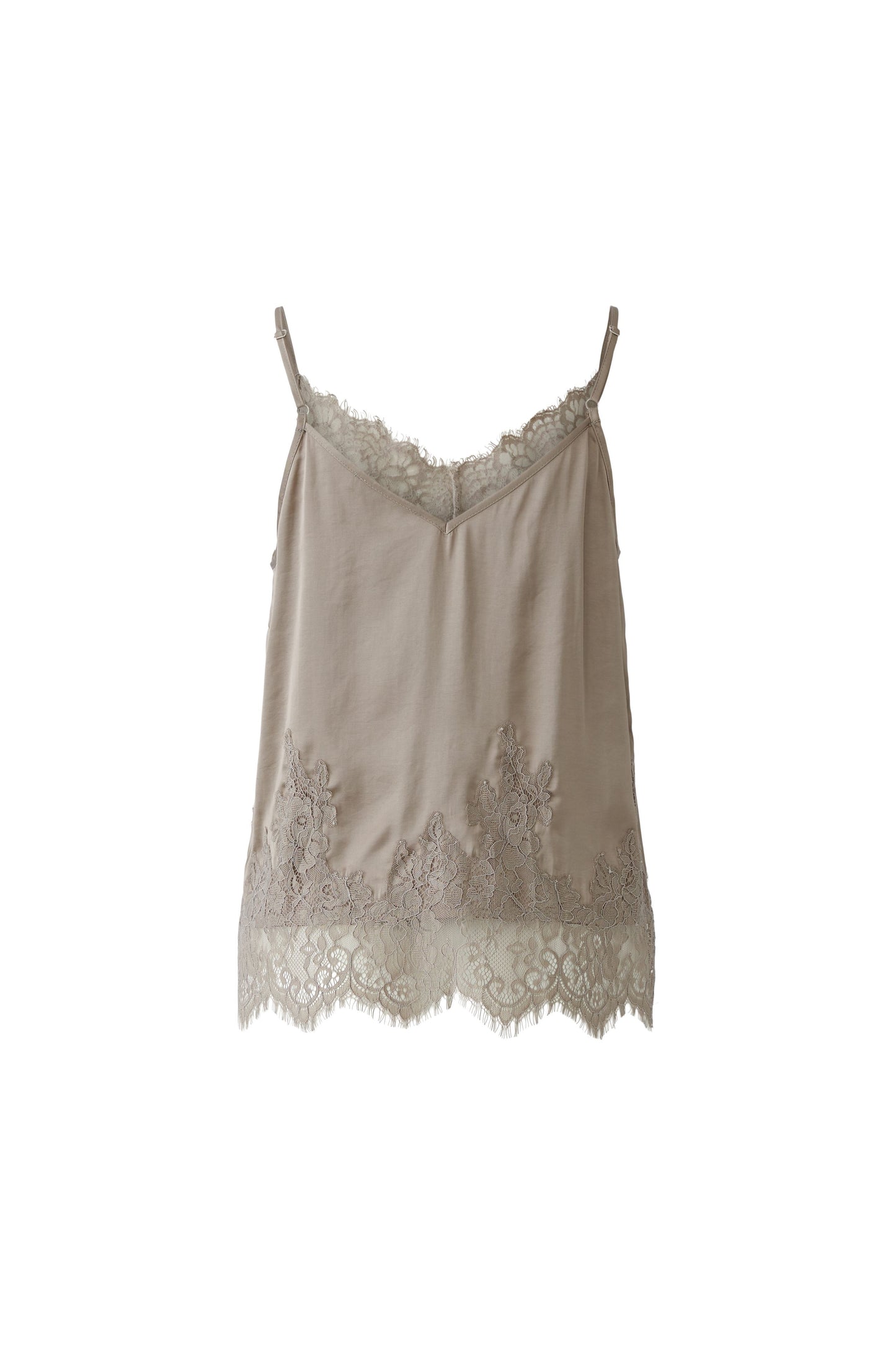 Oui Fungi Lace Trim Vest Top