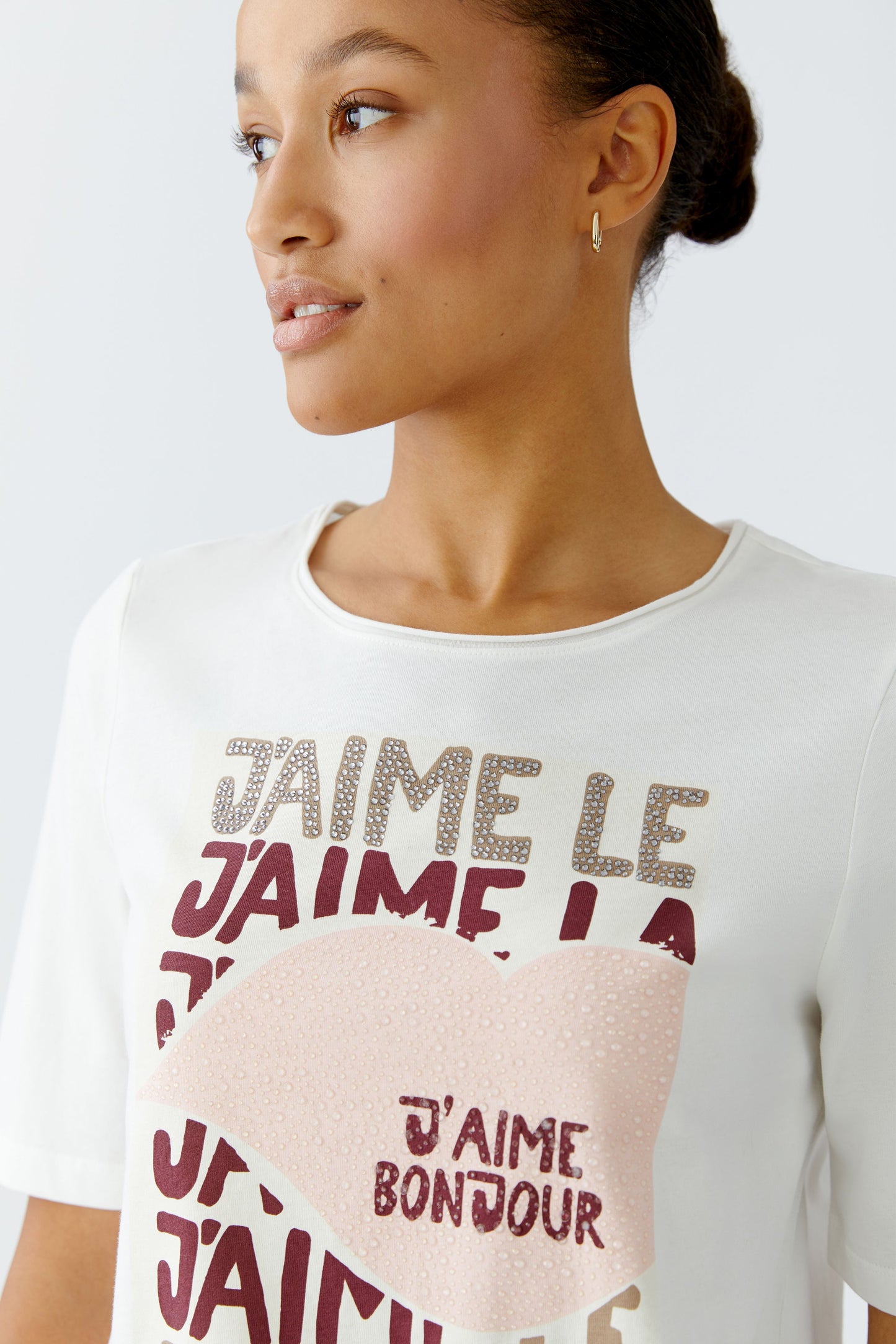Oui Cloud Dancer J'aime Bonjour T-Shirt