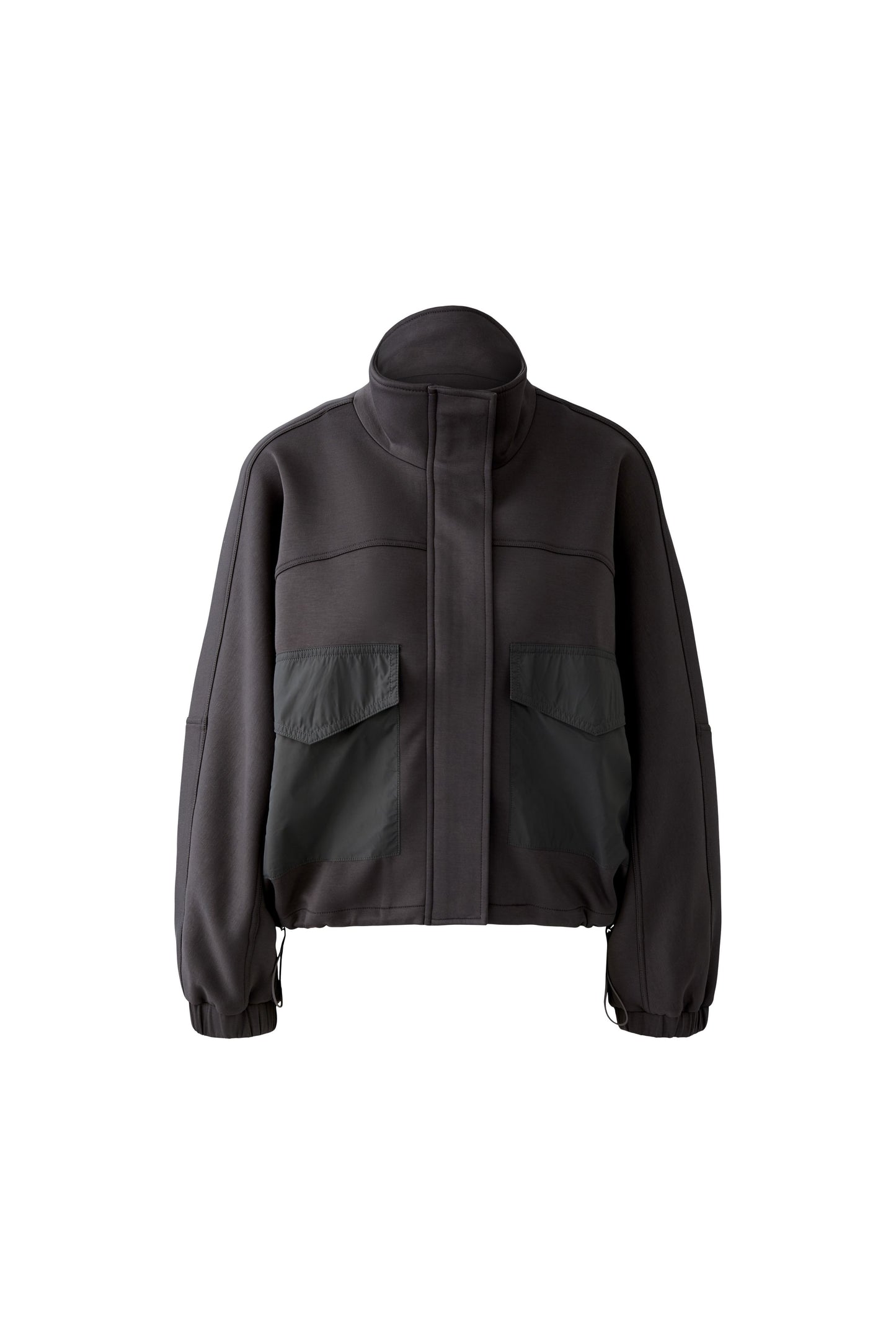 Oui Espresso Tonal Patch Pocket Jacketw