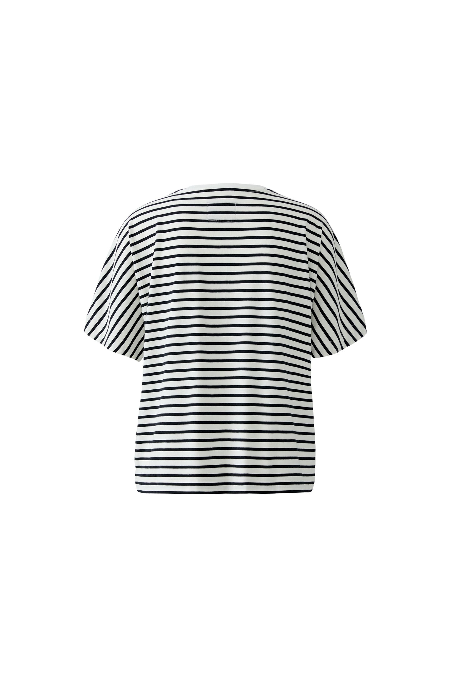 Oui White/Black Stripe T-Shirt w/Sequin Pocket