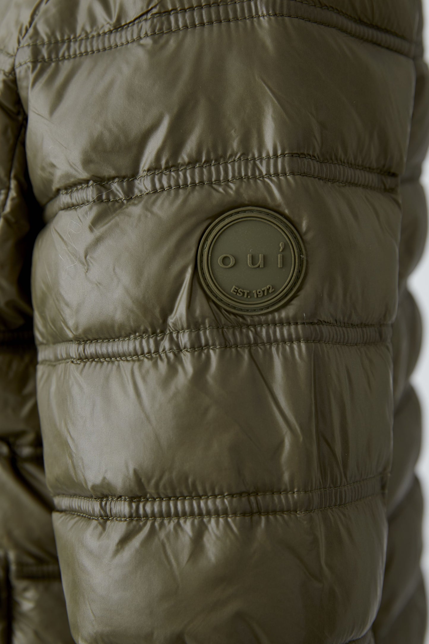 Oui Khaki Light Quilted Jacket