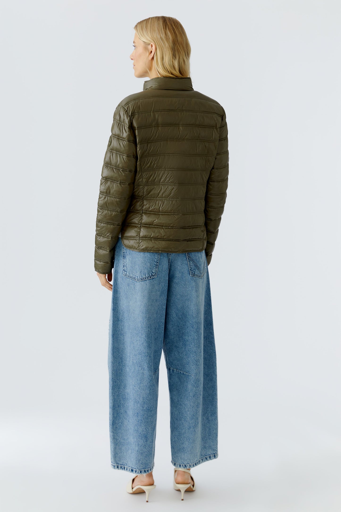 Oui Khaki Light Quilted Jacket