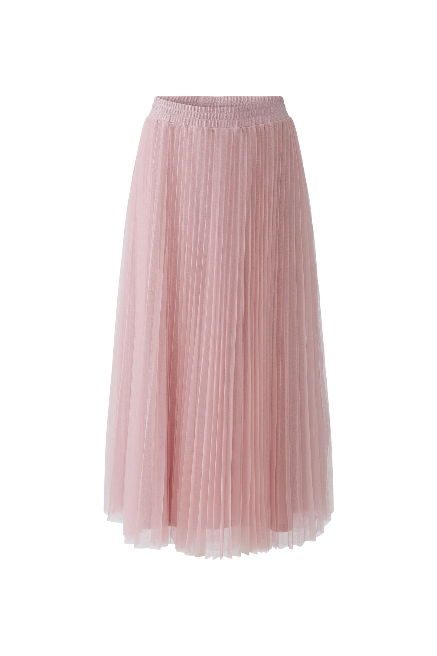 Oui Bleached Mauve Pleated Sparkle Skirt
