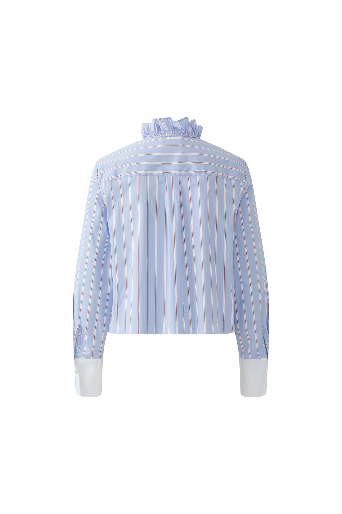 Oui Light Blue/Rose Stripe Blouse