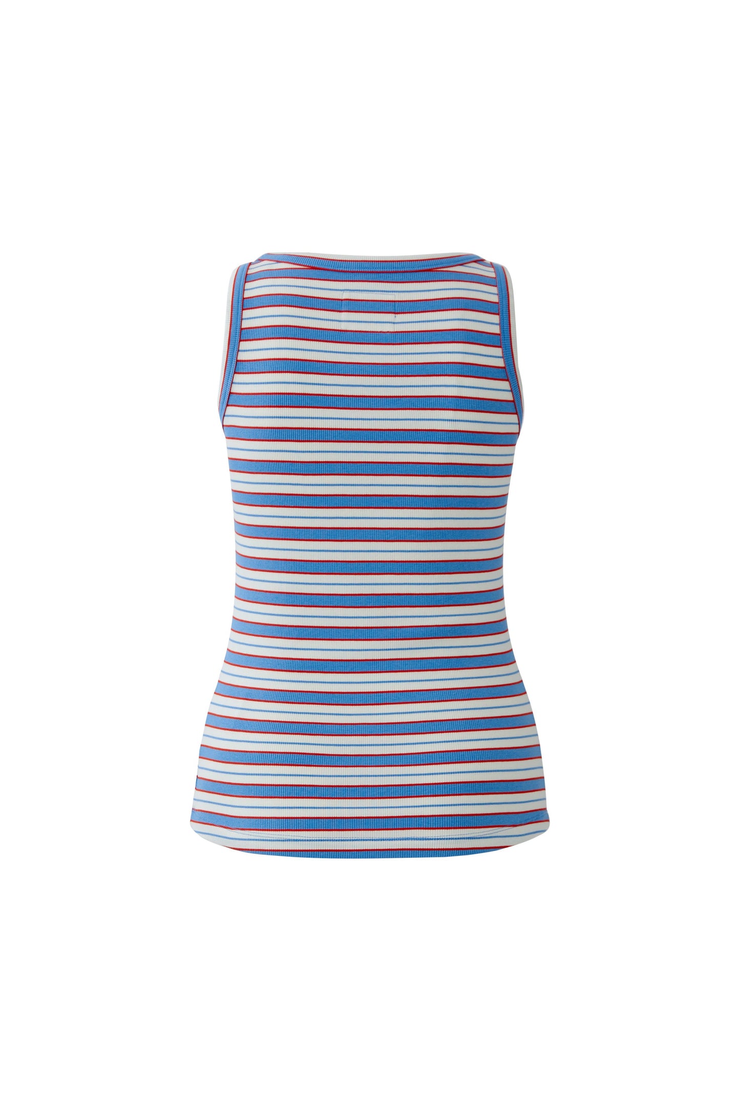 Oui Light Blue/Rose Stripe Vest Top