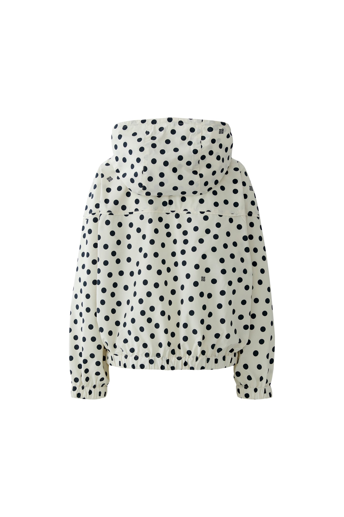 Oui Cream /Black Spot Hooded Jacket