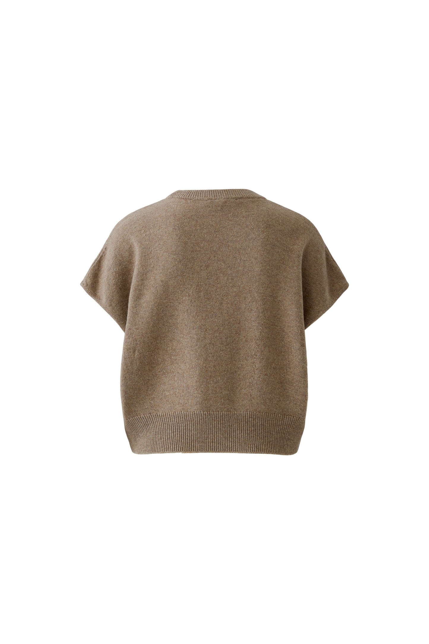 Oui Taupe Melange Cropped Slipover