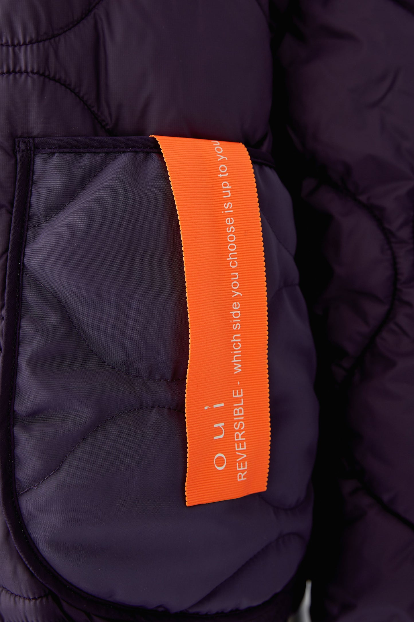 Oui Dark Violet/Blue Reversible Jacket