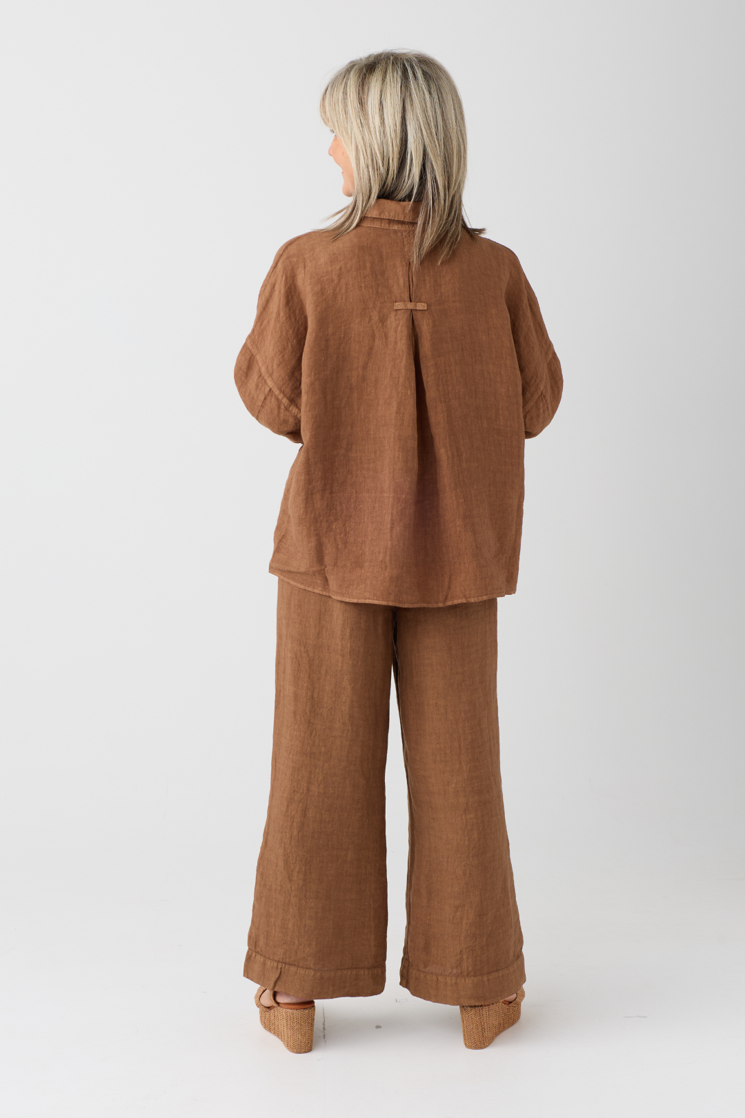 Oui Partridge Linen Trouser