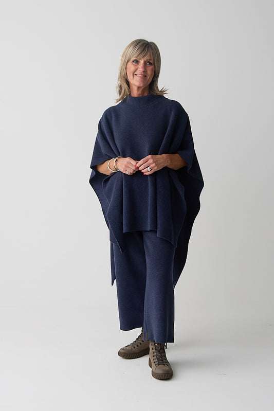 Henriette Steffensen Evening Blue Poncho