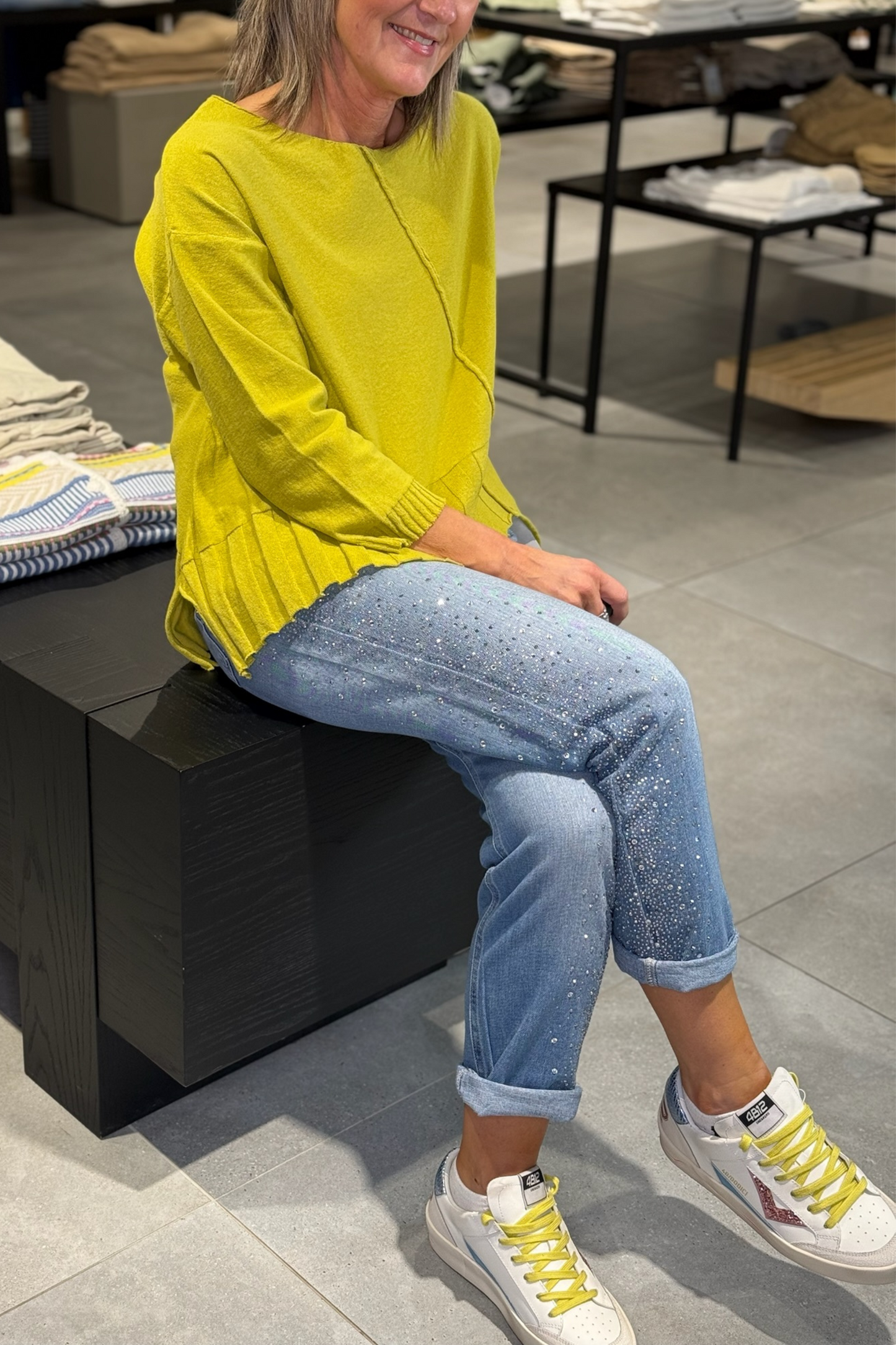 Lurdes Bergada Lime Jumper