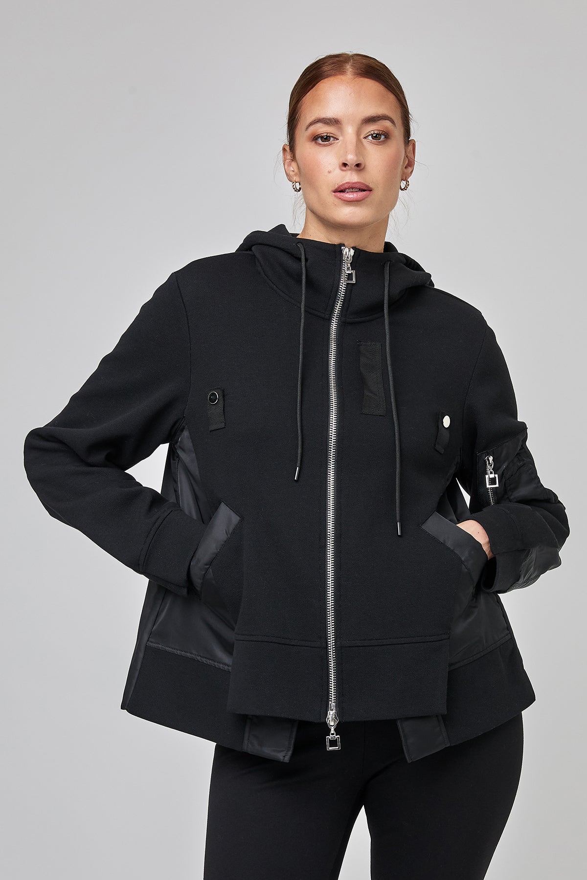 Uchuu Black Hooded Jacket