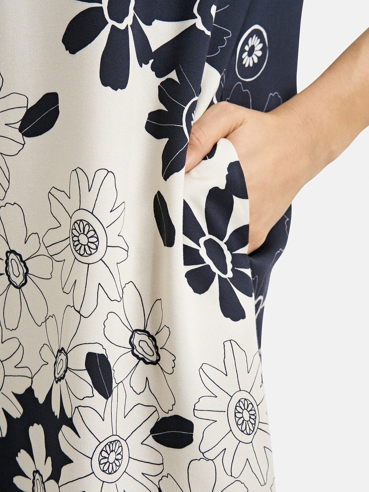Milano Navy Flower Print Dress