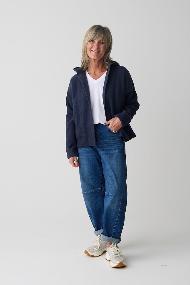 HS Evening Blue Sporty Cardigan