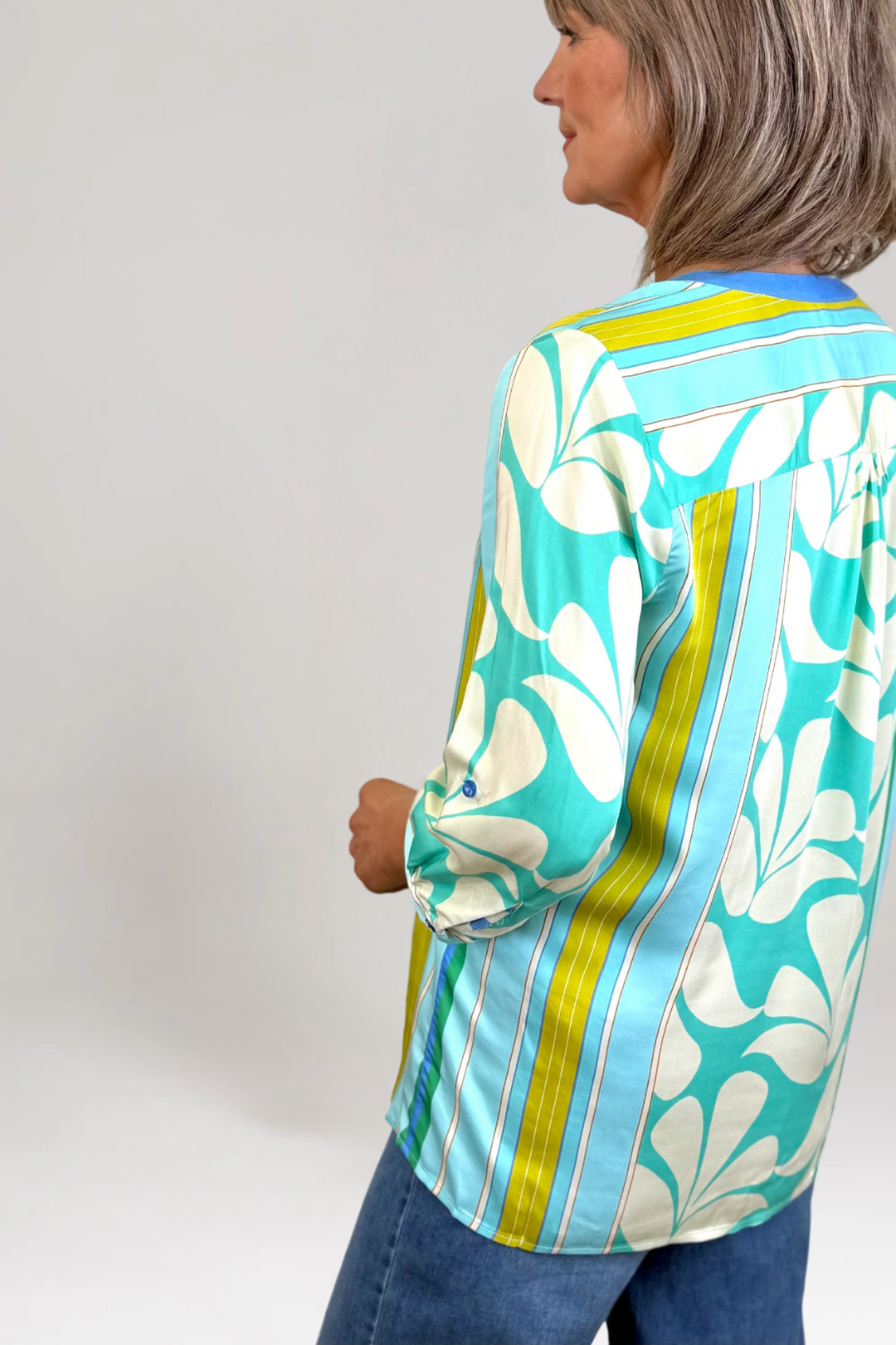 Milano Ibiza Blue Print Blouse