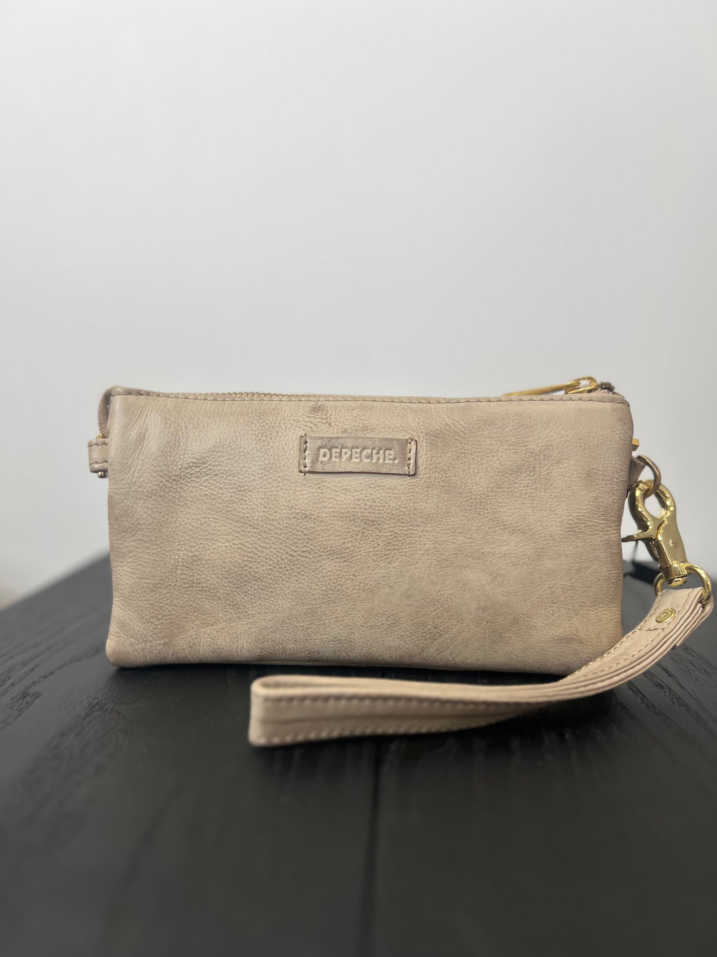 Depeche Soft Sand Leather Small Bag / Clutch