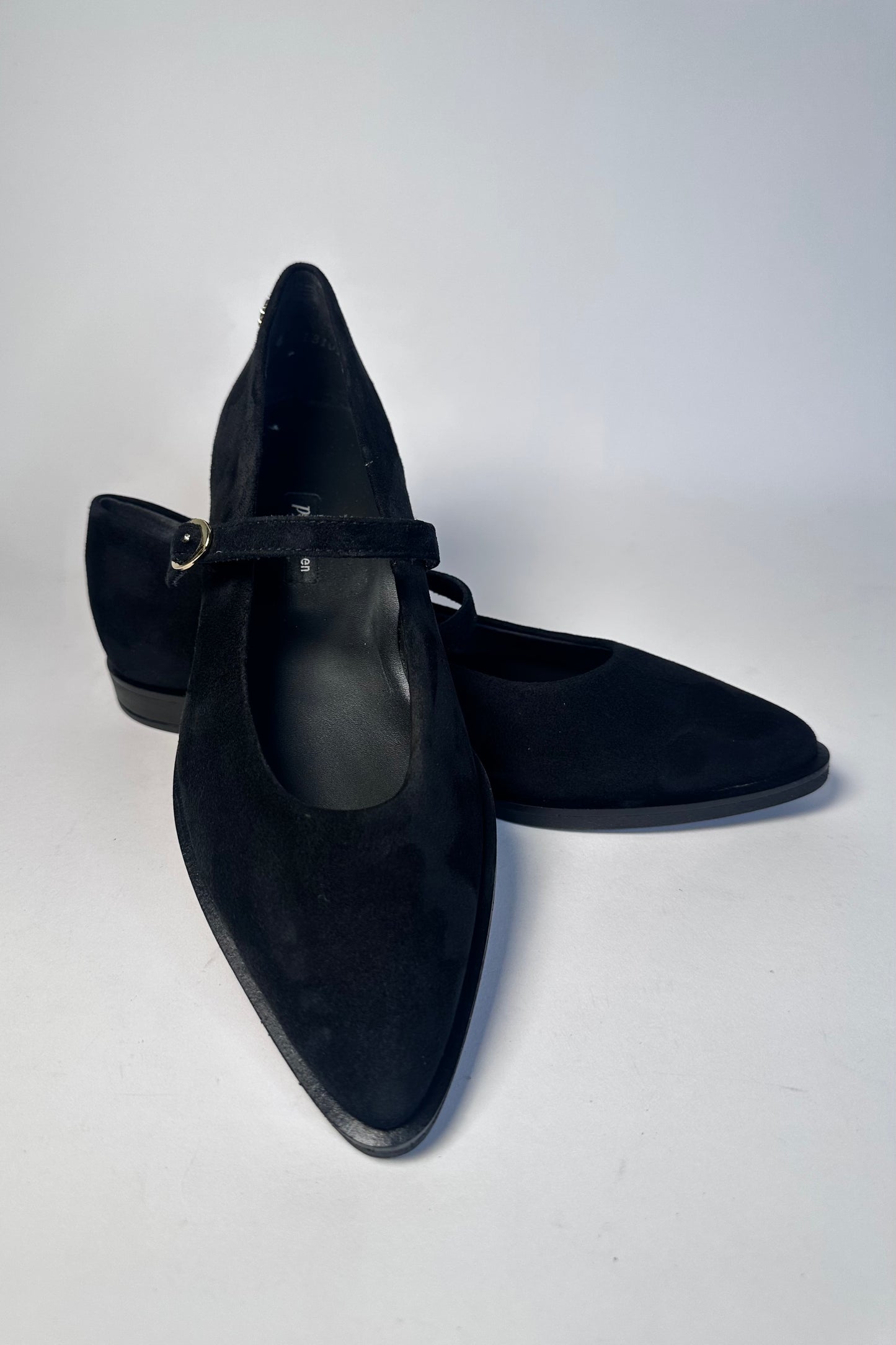 Paul Green Black Samtziege Ballerina Pump