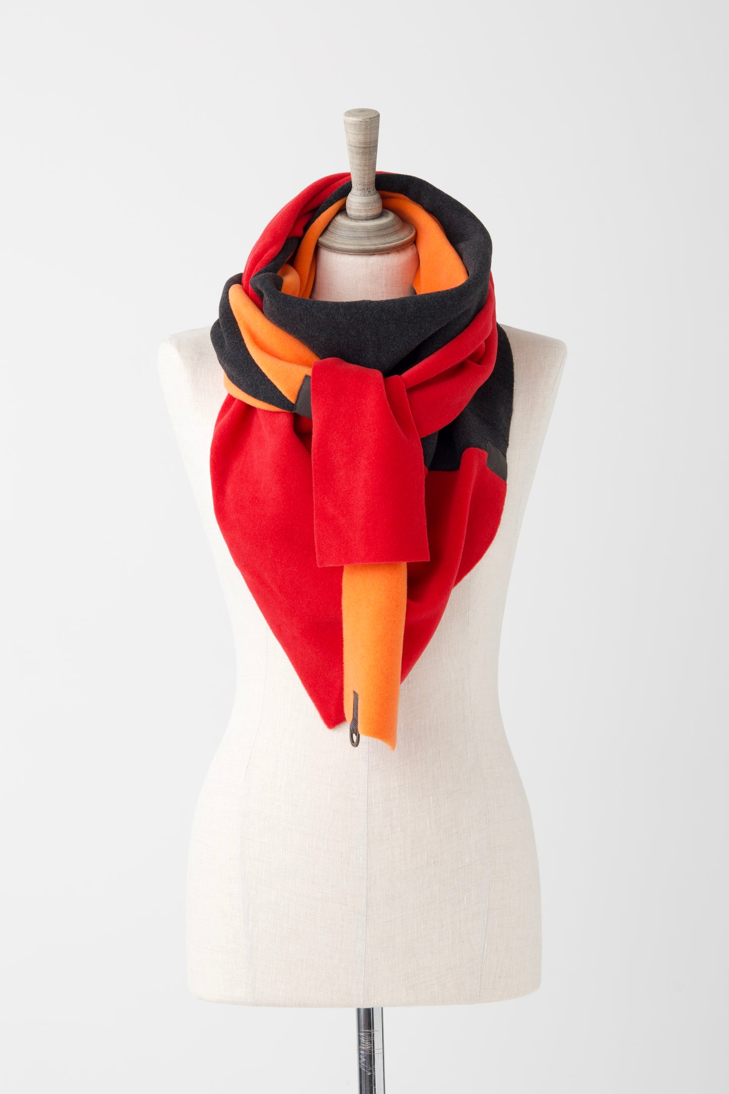 HS Orange/Soft Black/Red Triangle Scarf