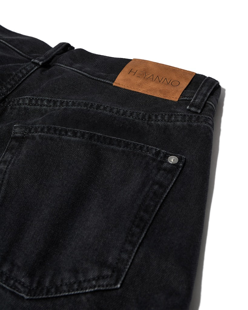HEYANNO Trooper Black Jeans