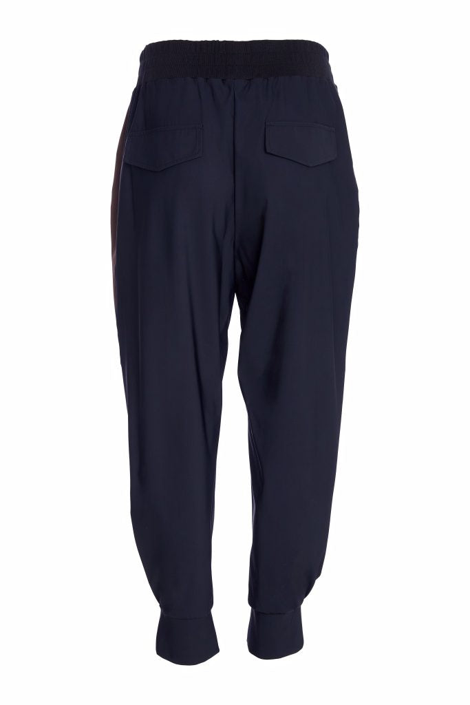 Naya Black/Cocoa Contrast Panel Cuff Trouser