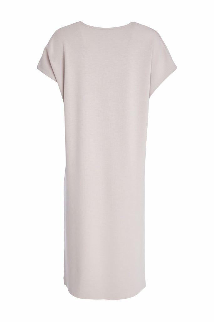 Naya Taupe Long Line Tunic Top
