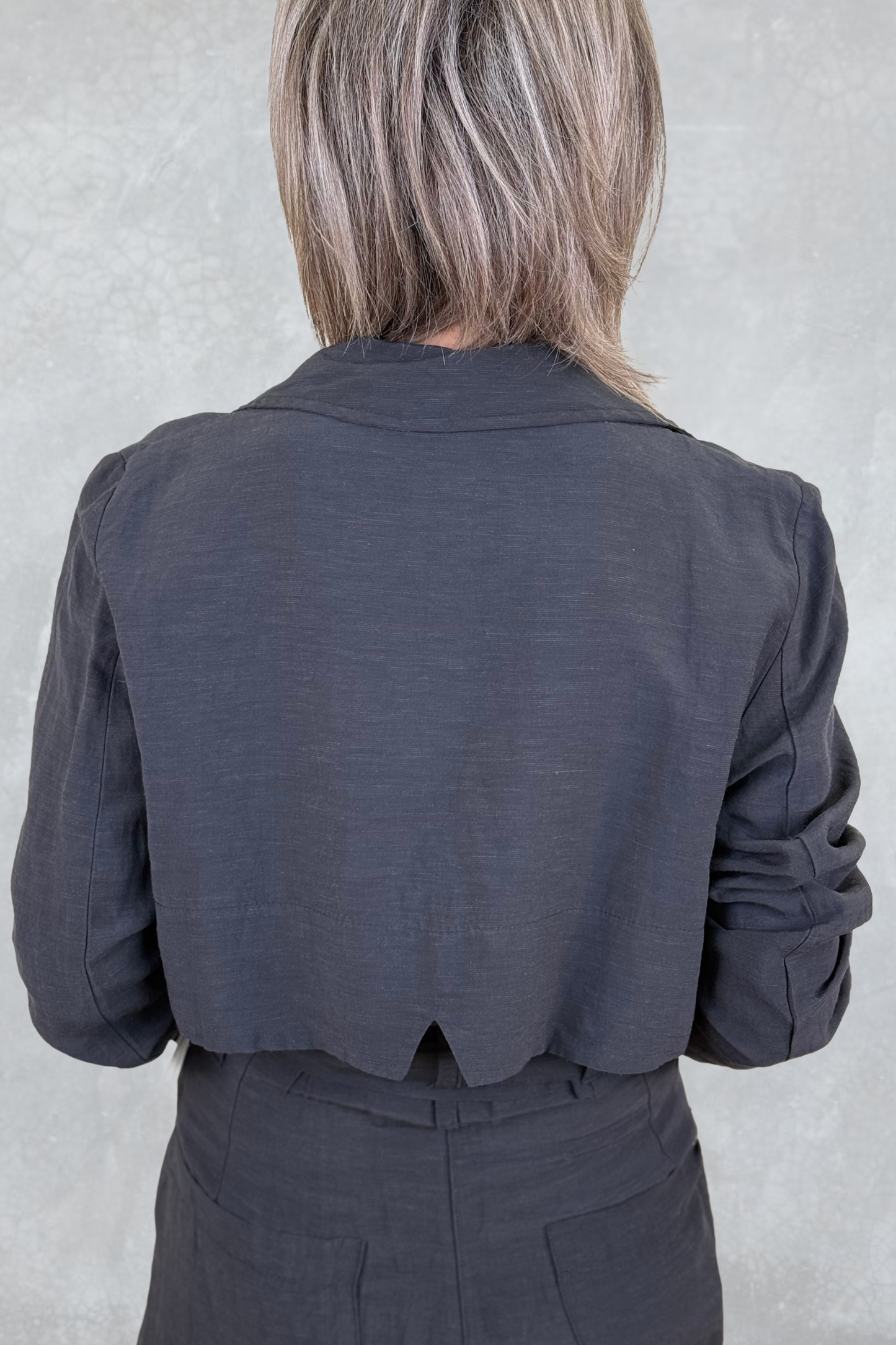 Lurdes Bergada Black Cropped Jacket