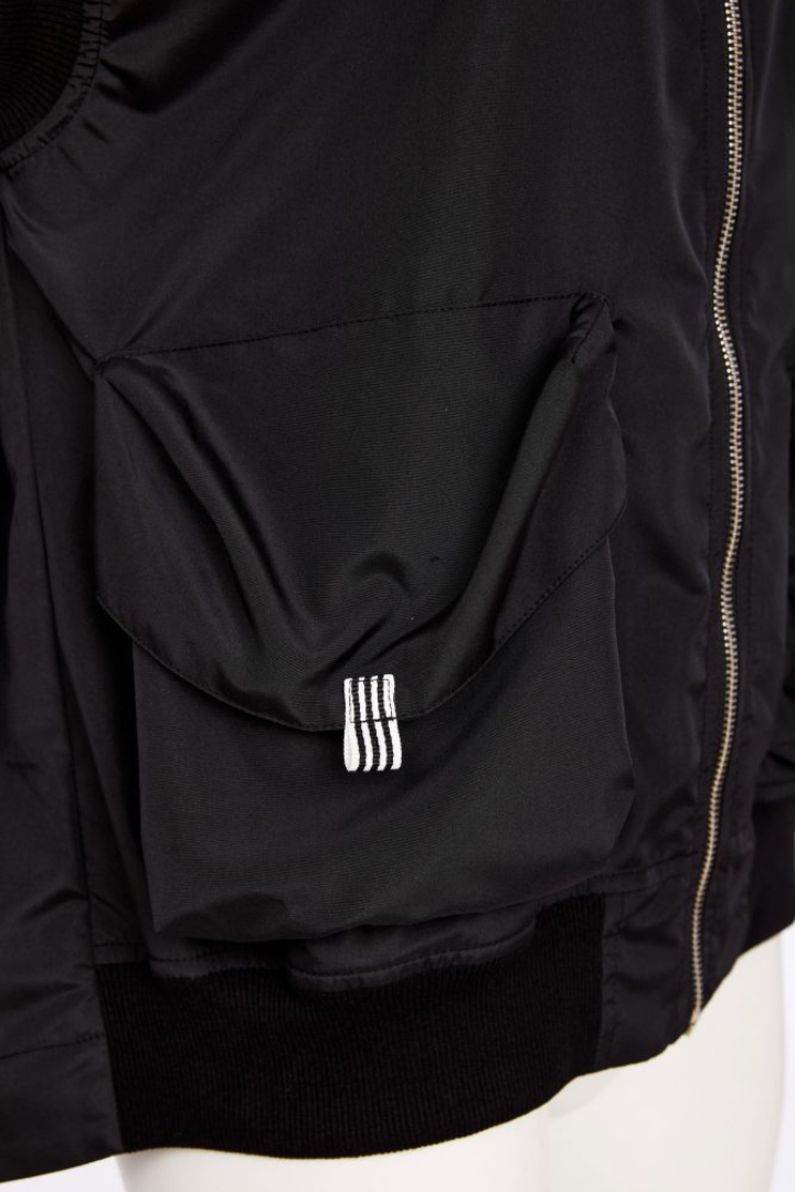 Naya Black/White Large Pocket Waistcoat