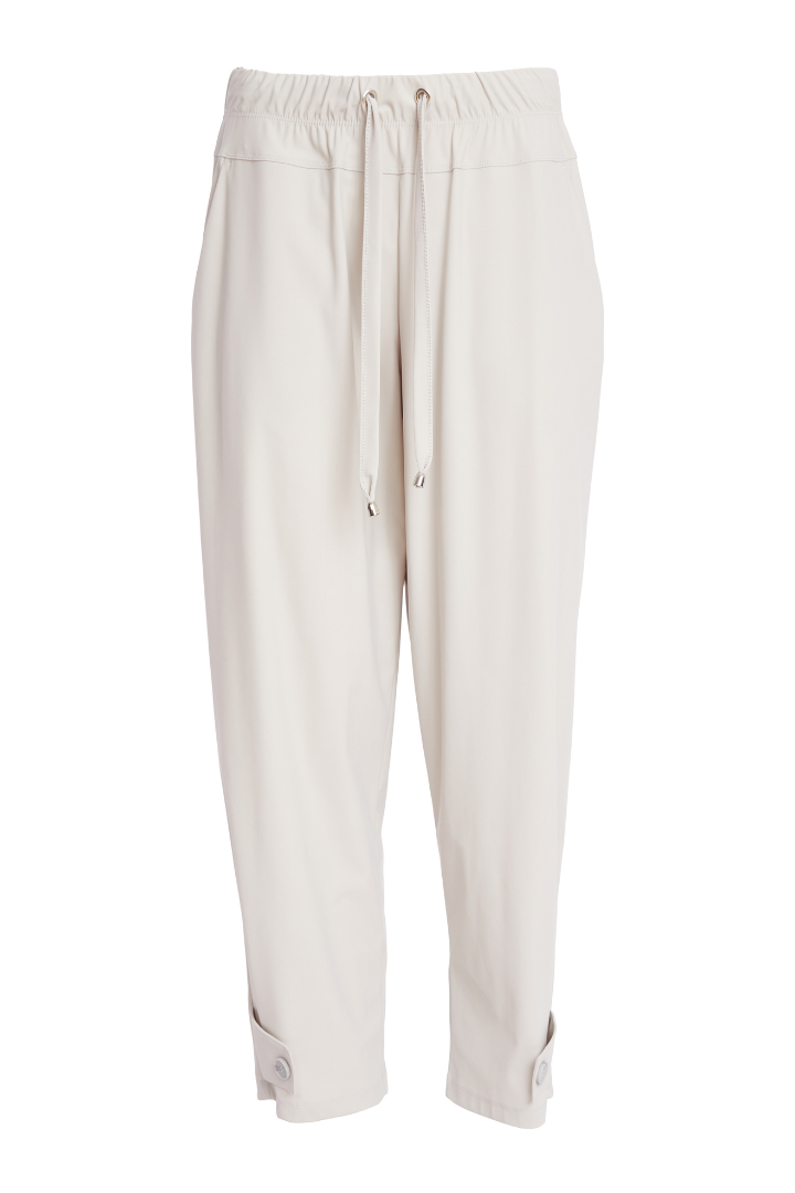 Naya Ash Slim Leg Tab/Button Hem Trouser