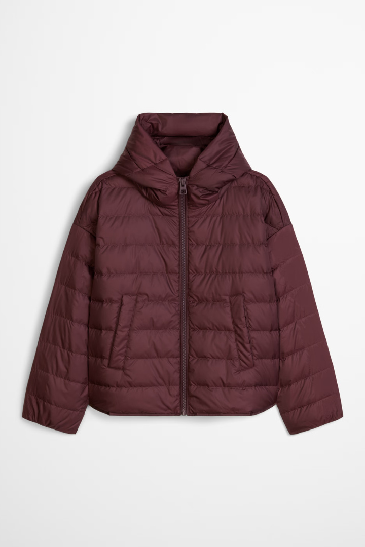 Marc O'Polo Black Cherry Down Quited Jacket
