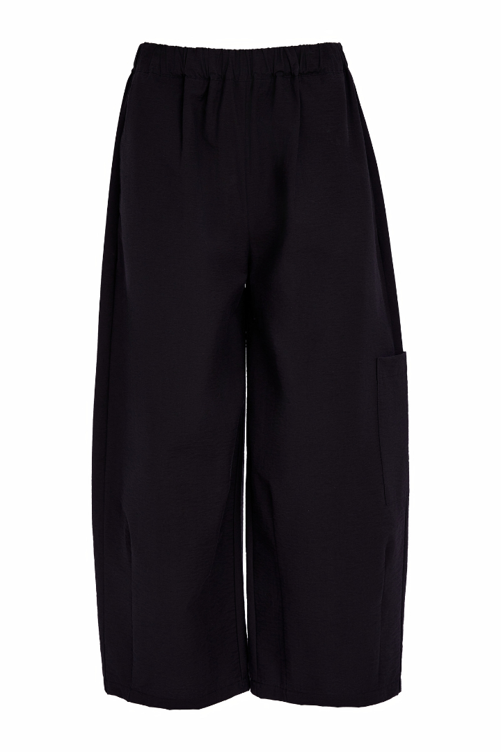 Naya Black Side Pocket Balloon Trouser