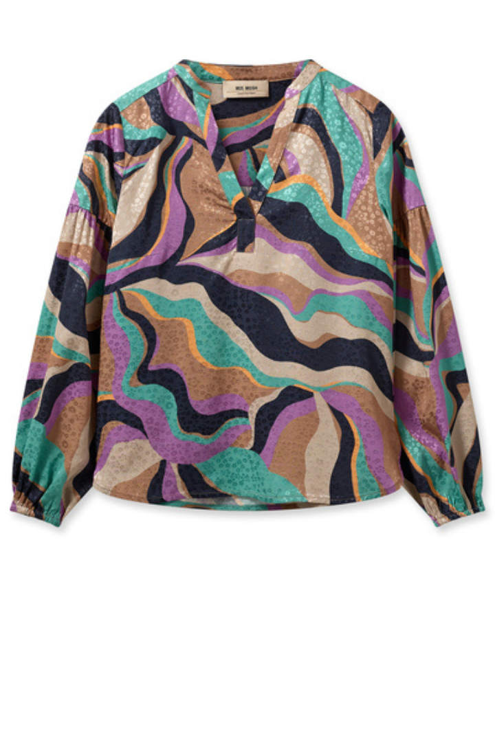 Mos Mosh Nena Onda Iris Orchid Blouse Jude Law Boutique