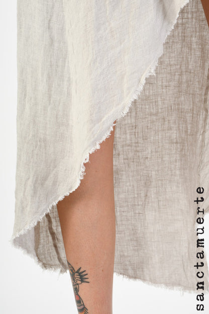 Sanctamuerte Desert Linen Silk Mix Dress