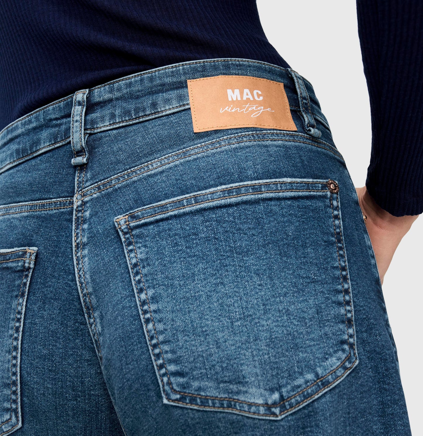 Mac Dakota Barrel Deep Blue Jeans