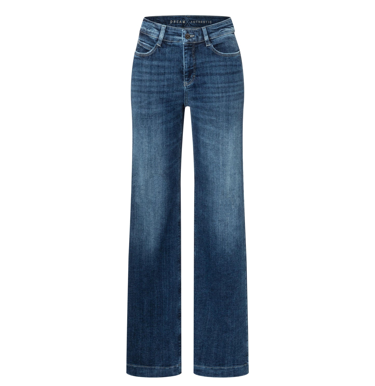 Mac Dream Wide Cobalt Authentic Wash Jeans