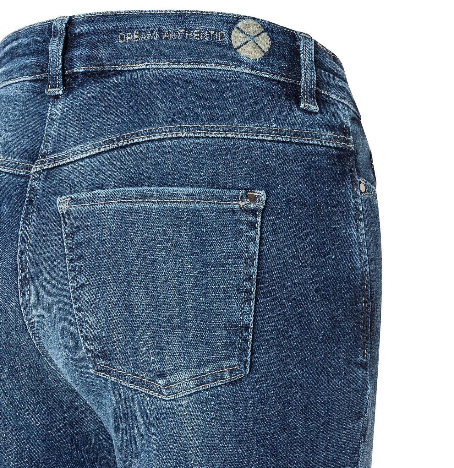 Mac Dream Wide Cobalt Authentic Wash Jeans