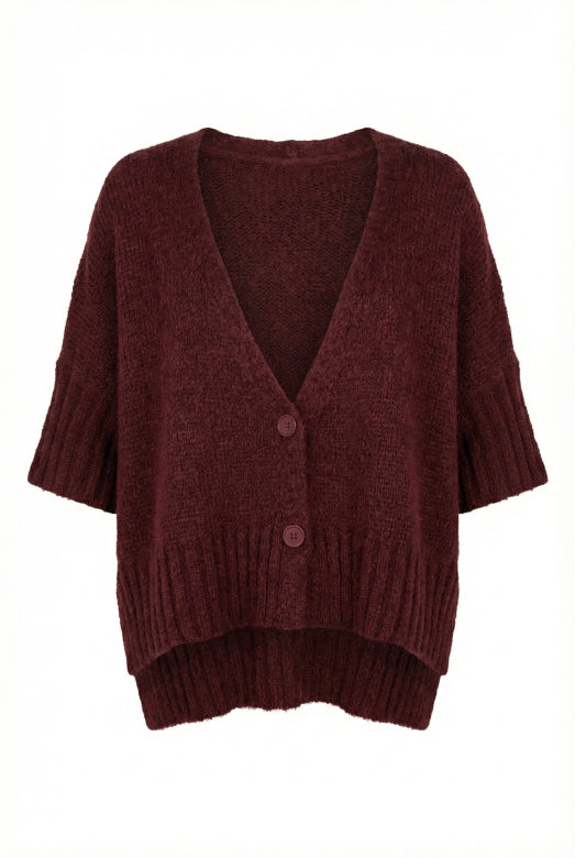 Humility MILTON Burgundy Cardigan