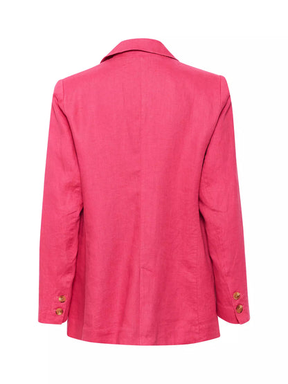 Part Two Nyan Claret Red Linen Jacket