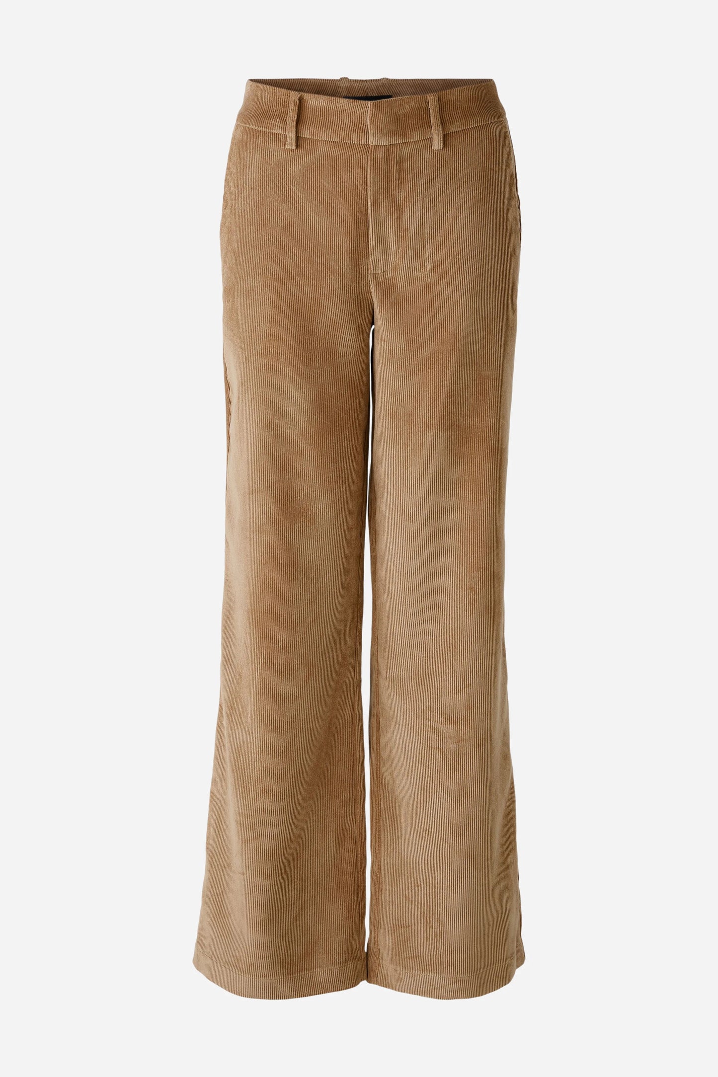 Oui Camel Straight Leg Cord Trousers