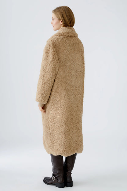 Oui Stone Faux Fur Coat