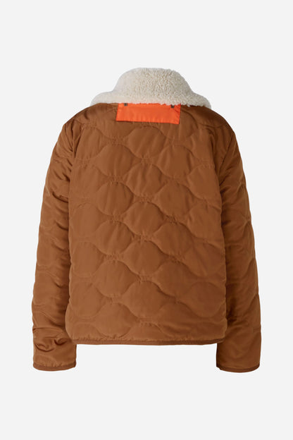 Oui Brown/Camel Outdoor Reversible Jacket